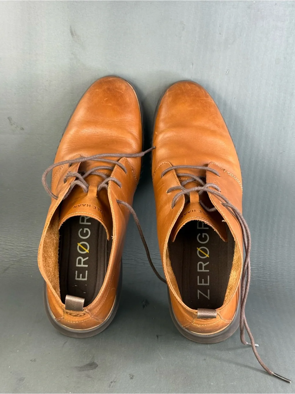 Cole Haan Men's 2.Zerogrand Chukka Boot British Tan leather mens size 13